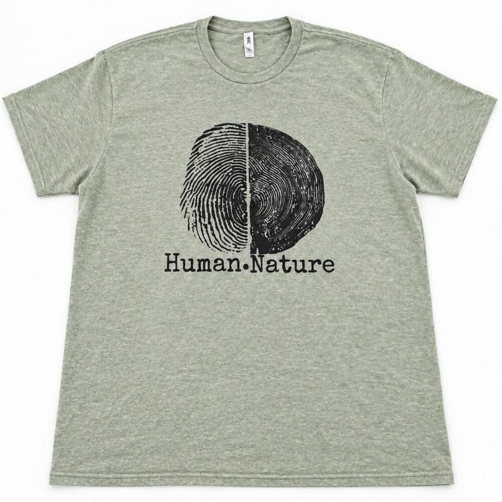 Jerzees Men's Green and Grey T-shirt